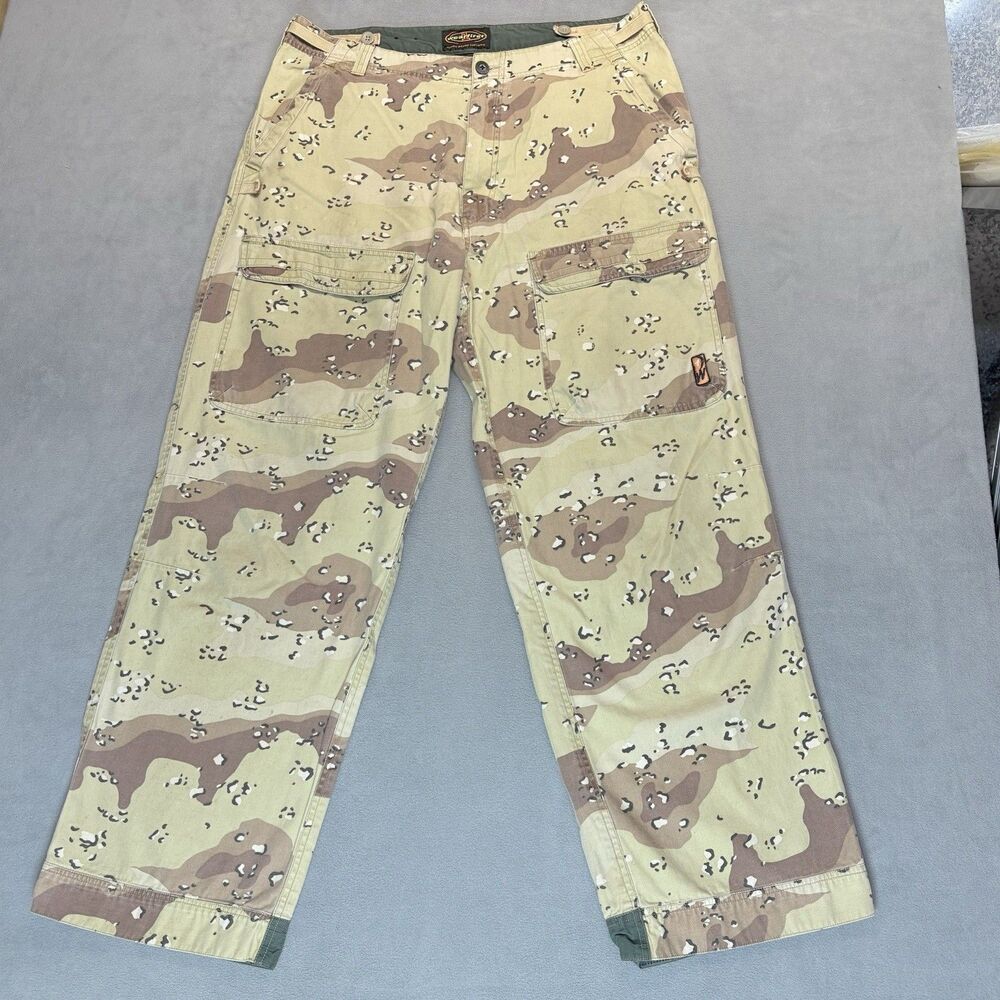 Wear First Pants Mens Size 36 Cargo Pants Chocolate Chip Desert Storm RARE!